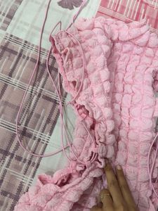 Cute Pink Popcorn Dress