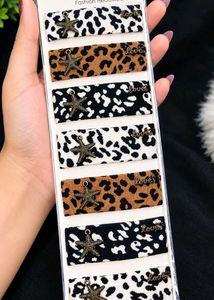 Leopard Print Hair Clips Set