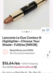 Lancome Contour And Highlighter Duo Stick