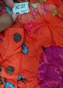 Vibrant Floral Print Kurta