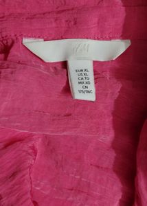 Vibrant Pink Crinkle Shirt