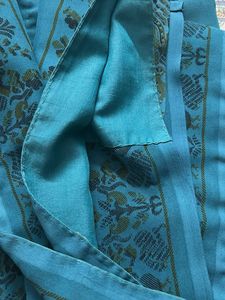 Teal Saree with Embellished Border