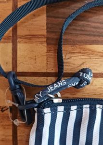 Chic Striped Sling Bag by Tommy Hilfiger