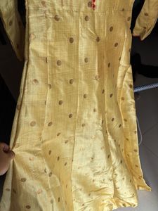 Yellow Polka Dot Kurta Set