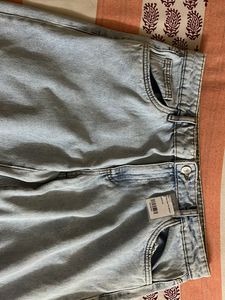 Brand New Wide Leg Distressed Jeans