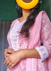 Pink Floral Kurta Set