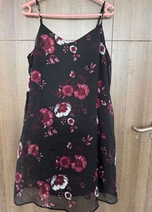 Floral Print Spaghetti Strap Dress