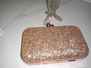 Shinny Golden Clutch