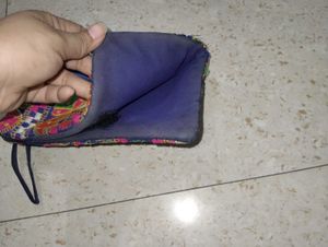 Boho Embroidered Clutch Bag