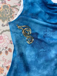 y2k Mermaidcore cowl neck top