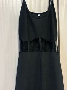 Sleek Black Cutout Maxi Dress