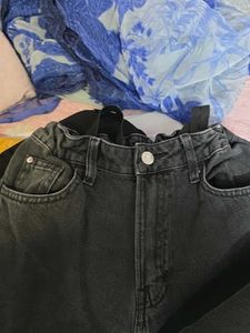 H&amp;M Loose Fit Straight Leg Jeans