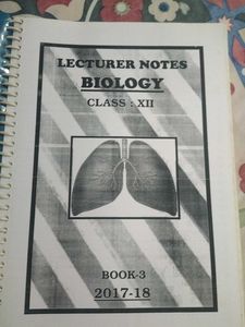 lecture notebook of biology class 12th