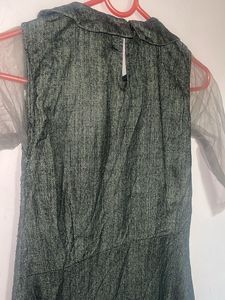 Grey western top