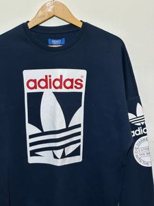 Adidas Navy Blue Graphic Sweatshirt