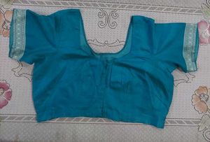 Elegant Teal Saree Blouse