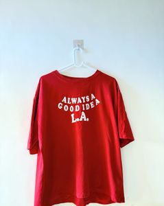 Red Graphic T-Shirt "Always a Good Idea L.A."