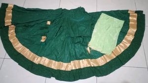 Emerald Green Lehenga Choli Set