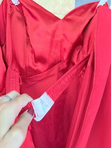 Elegant Red Party Dress