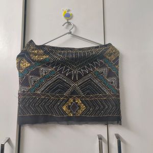 Embellished Short Skirt