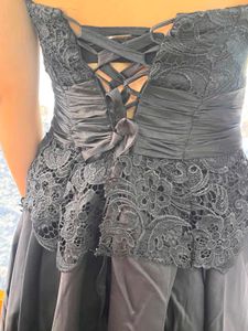 Elegant Black Embellished Gown