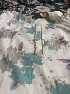 Floral Print Cotton Kurta
