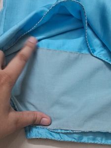 ♡Baby BLUE saree♡