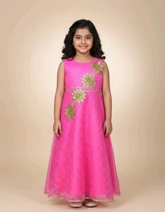 Pink Floral Girls' Dress