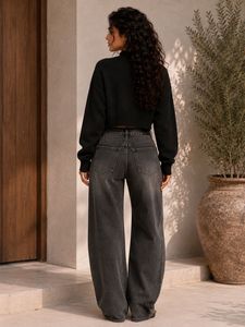 Chic Black Cropped Turtleneck Sweater