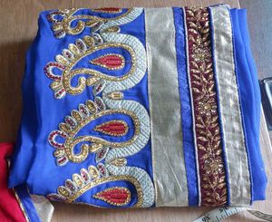 Red &amp; golden lehenga set