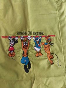 Cartoon Print Button-Up Shirt