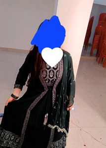 skirt dress with longline shrug