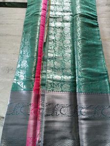Elegant green Silk Saree