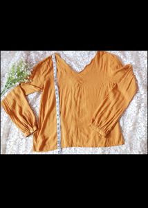 Mustard Button-Up Top