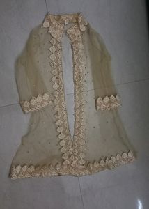 Beautiful Net Gown With Coaty