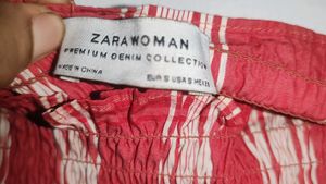 Chic Red &amp; White Striped Smocked Top