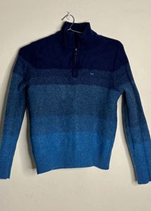 Men's Ombre Half-Zip Sweater