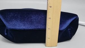 Lancome Dark Blue Velvet Makeup Cosmetic Bag
