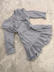 Cute Ruffle Collar Mini Dress