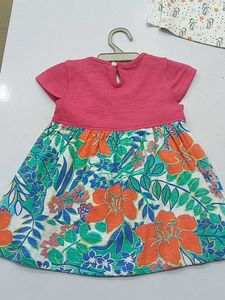 Cute "Good" Print Baby Dress
