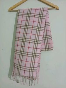 Burberry inspired Pink checked Scarf for Women