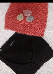 Stylish Knitted Top with Floral Embellishments