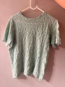 Textured Mint Green Top