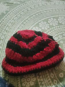 Striped Knit Beanie Hat