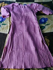 Elegant Lavender Textured Kurta