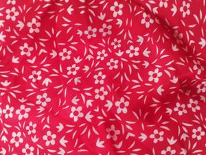 Chic Red Floral Print Off-Shoulder Dress