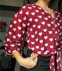 Korean Pretty Bell Sleeve Crop Top