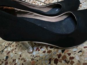Black Heels with Clear Stiletto Heel