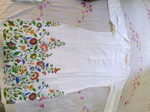 White Kurti &amp; Palazzo Set
