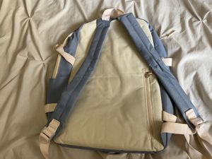 Stylish Blue &amp; Beige Backpack